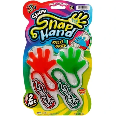 Ja-ru 2'li Süper Esnek Eğlenceli Yapışkan El Snap Hand El Yapışkalı El Fırlat Yapıştır